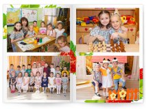 Выпускной альбом для детского сада Клубничка 6 разворотов Москва Санкт-Петербург заказать выпускной альбом Жуковский Раменское Некрасовка